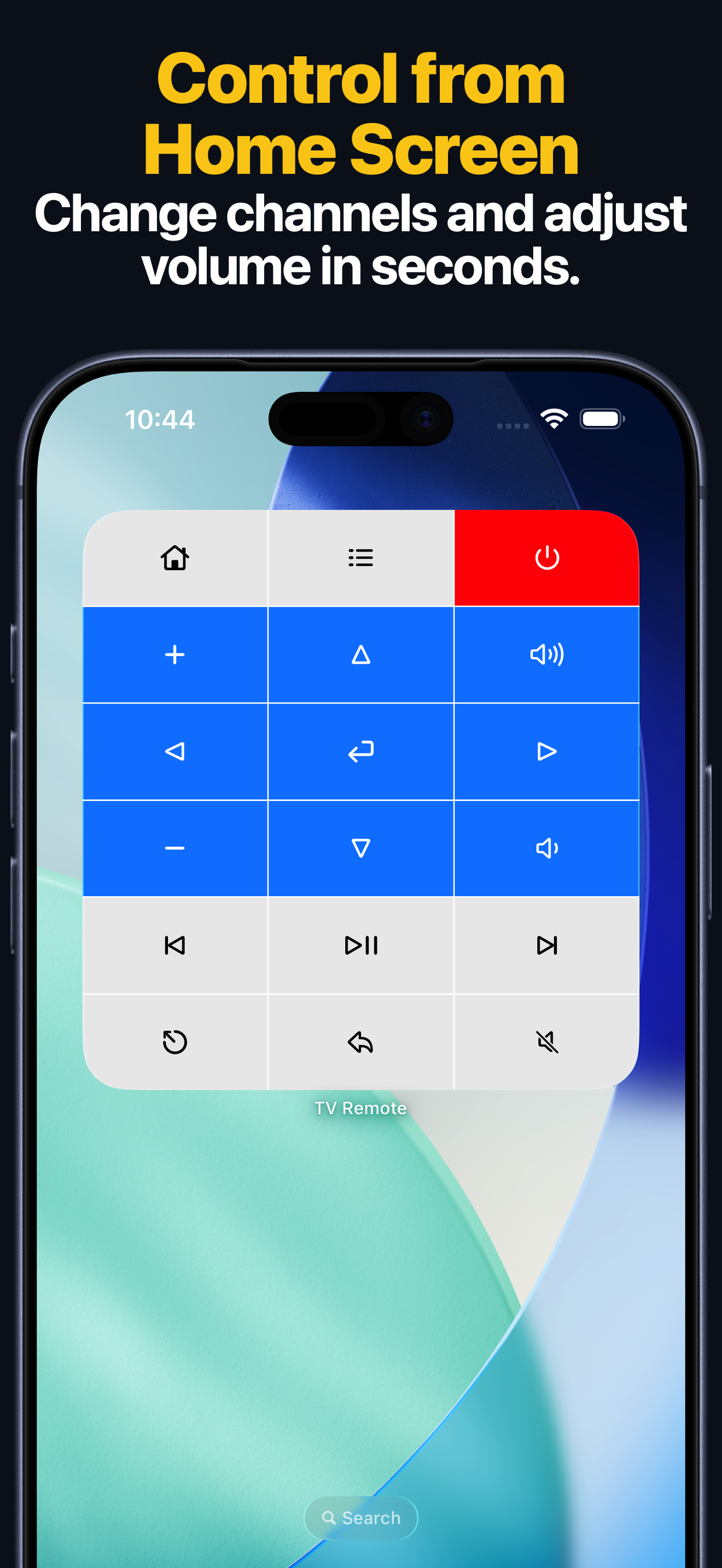 Remote Control for TV widgets for quick Samsung TV controls
